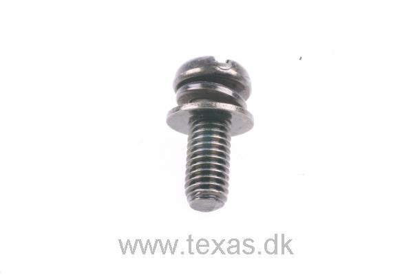 Texas Maskinskrue sort 5x14