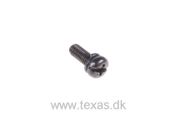 Texas Maskinskrue sort 5x14