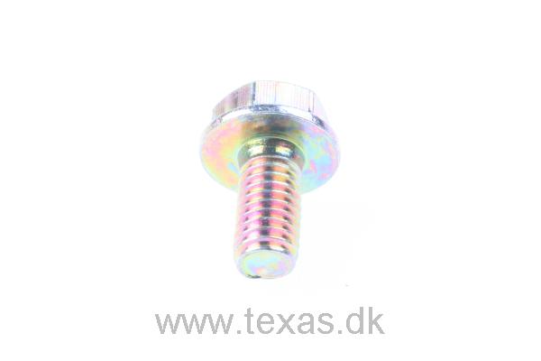 Texas Flangebolt gul M6x12