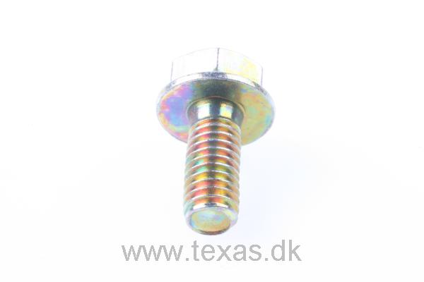 Texas Flangebolt gul M6x14