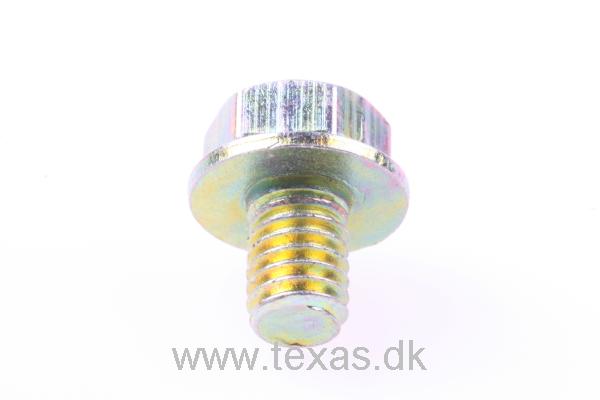 Texas Flangebolt gul M6x8