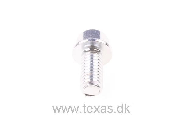 Texas Flangebolt crom med lille hoved M6x12