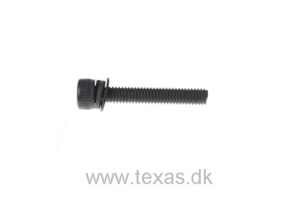 Texas Skrue med indv. 6-kt. cyl. 4x25