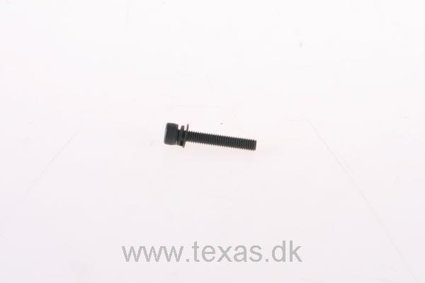 Texas Skrue med indv. 6-kt. cyl. 4x25