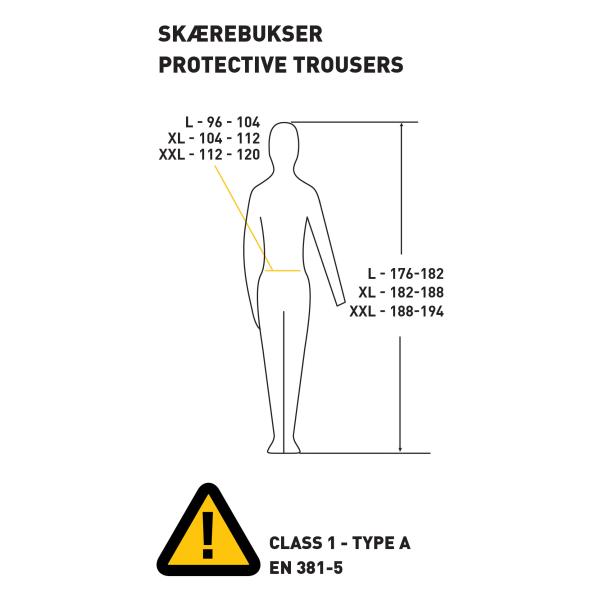 Sikkerhedsbukser - XL