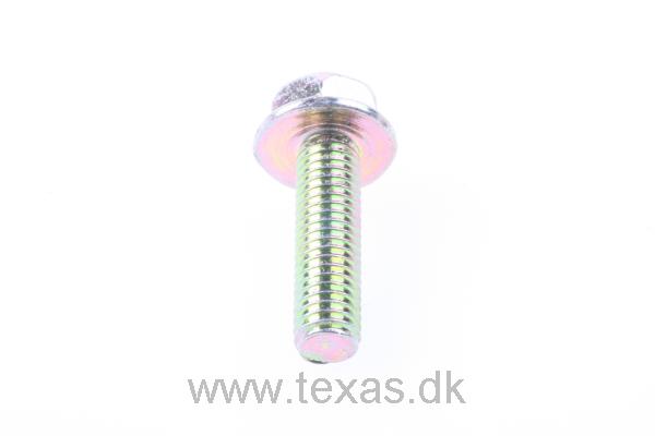 Texas Flangebolt gul M5x18