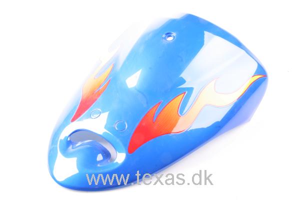 Texas Panel blå med flammer