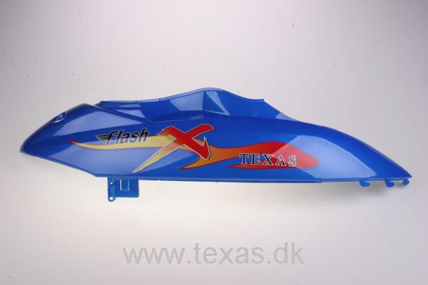 Texas Panel h.ø. blå flash med flammer