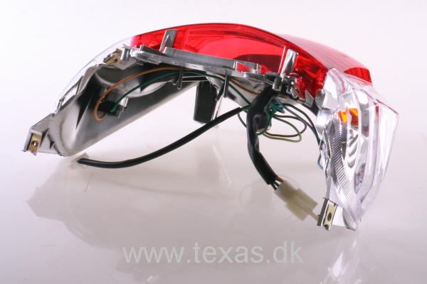 Texas Baglygte kpl klar glas