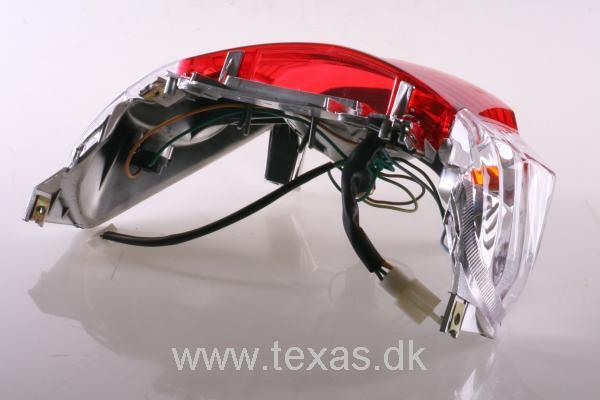 Texas Baglygte kpl klar glas