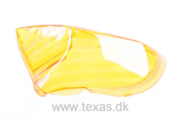 Texas Blinklygte glas, bag, gul højre