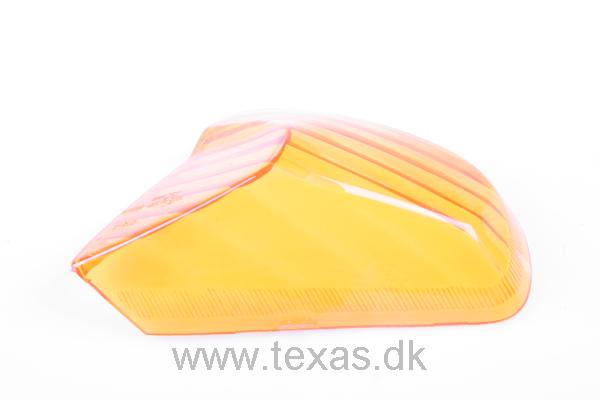 Texas Blinklygte glas, bag, gul venstre