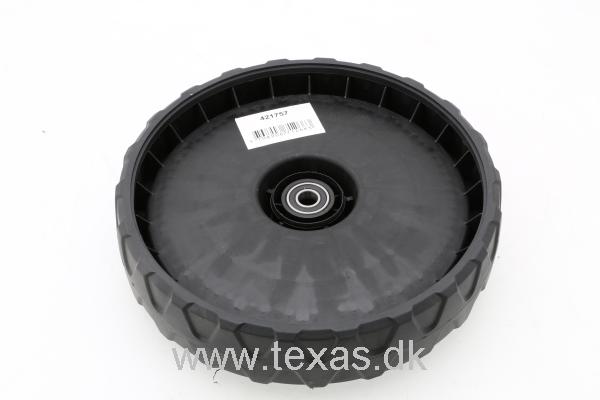 Texas Hjul,Plast M/Træk & Lejer 250x50x12