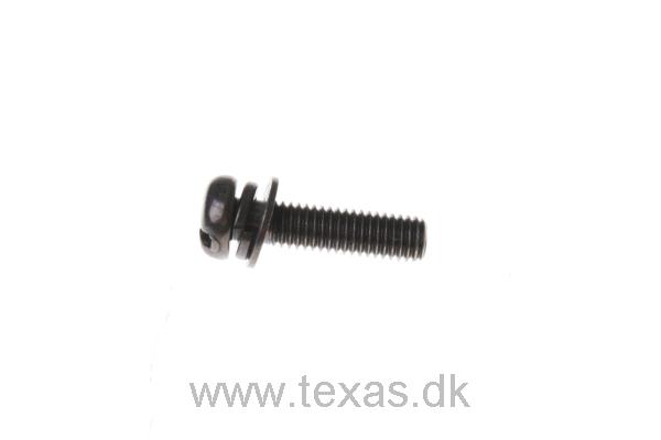 Texas Maskinskrue sort panhovedet 5x20