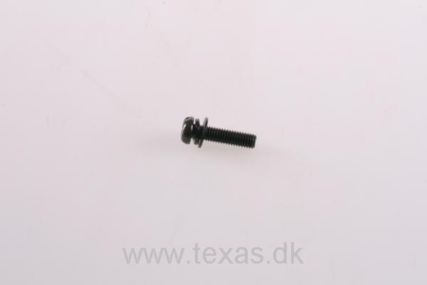 Texas Maskinskrue sort panhovedet 5x20