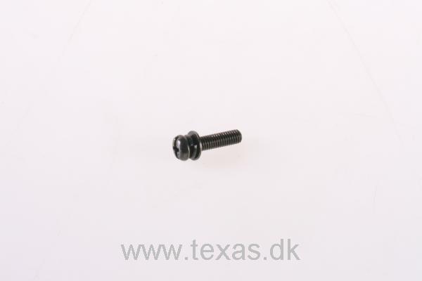 Texas Maskinskrue sort panhovedet 5x20