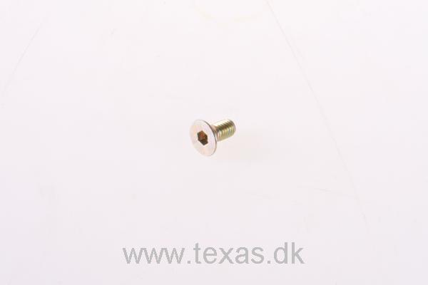 Texas Unbrakobolt gul med undersænket hovede M6x12