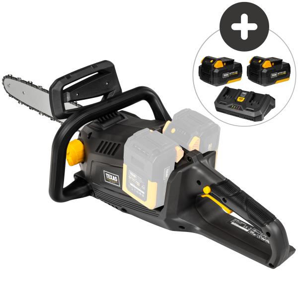 CSX2020 (20V) w/2 batteries and dual charger chainsaw