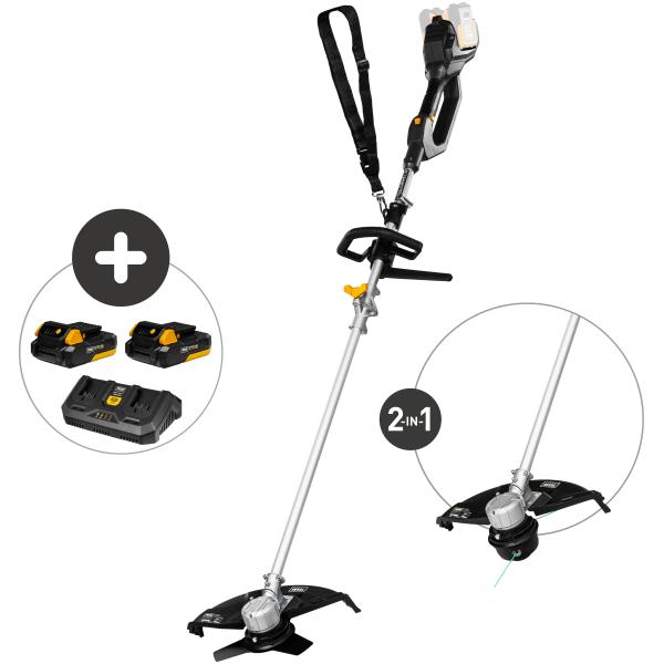 BCX2020 (20V) w/2 batteries and dual charger trimmer & brushcutter