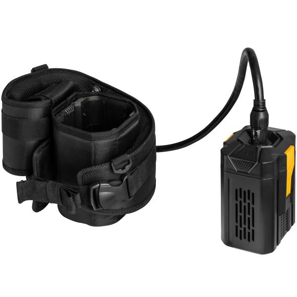 Batteritaske med batteri adapter