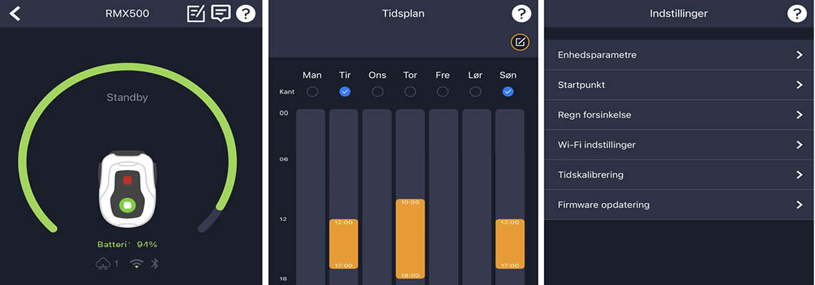 Billede af robotplæneklipper app